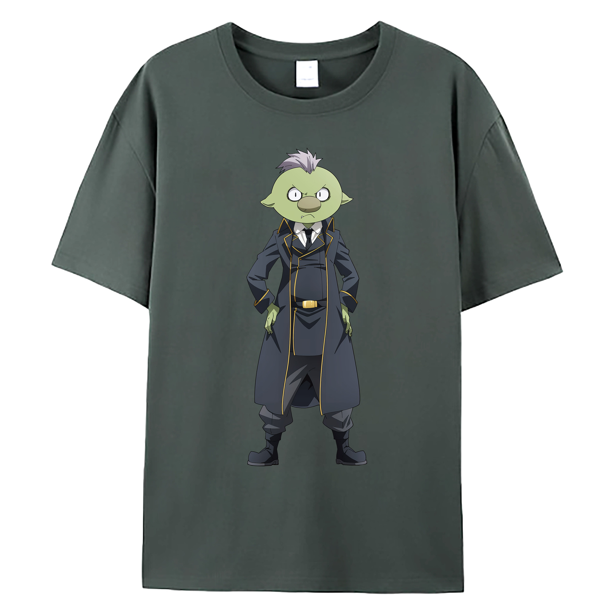 （画像用） 転スラ Regarding Reincarnated to Slime 綿100％ メンズ半袖Tシャツ｜肌触りやわらか＆通気性